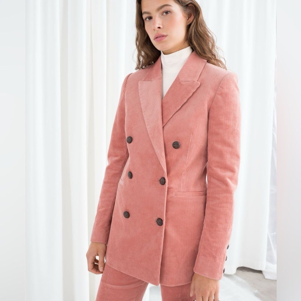 & Other Stories Double Breast Corduroy Blazer Size 2, New w/out Tags
